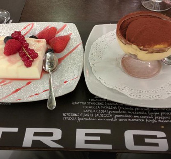 レストランでのデザート