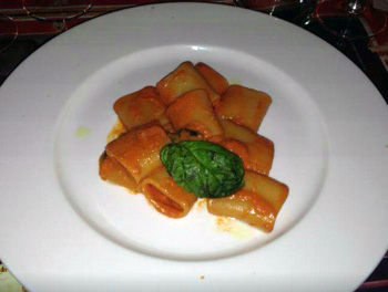 パッケリのパスタ