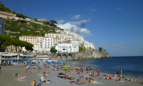 アマルフィのビーチ