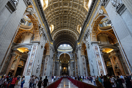 サンピエトロ大聖堂内